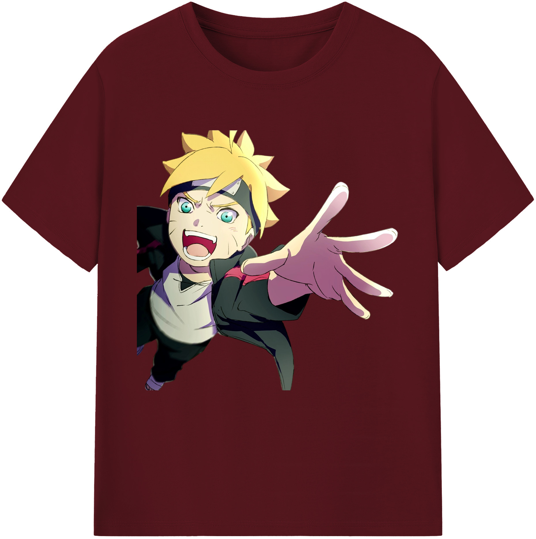 （画像用） NARUTO -ナルト- うずまき ボルト Uzumaki Boruto 綿100％半袖Tシャツ（フロントプリント）